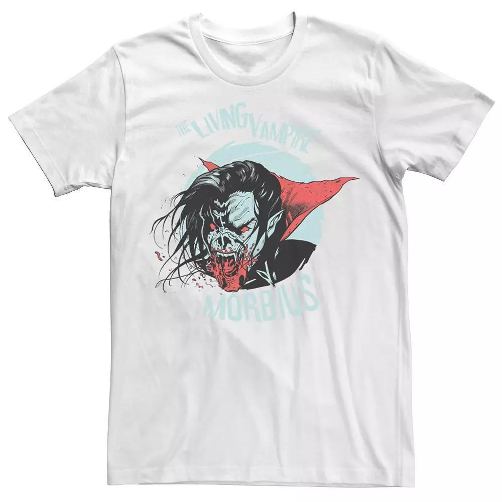 Men's Marvel Morbius The Living Vampire Dark Portrait Tee, Size: XL, White Product Image