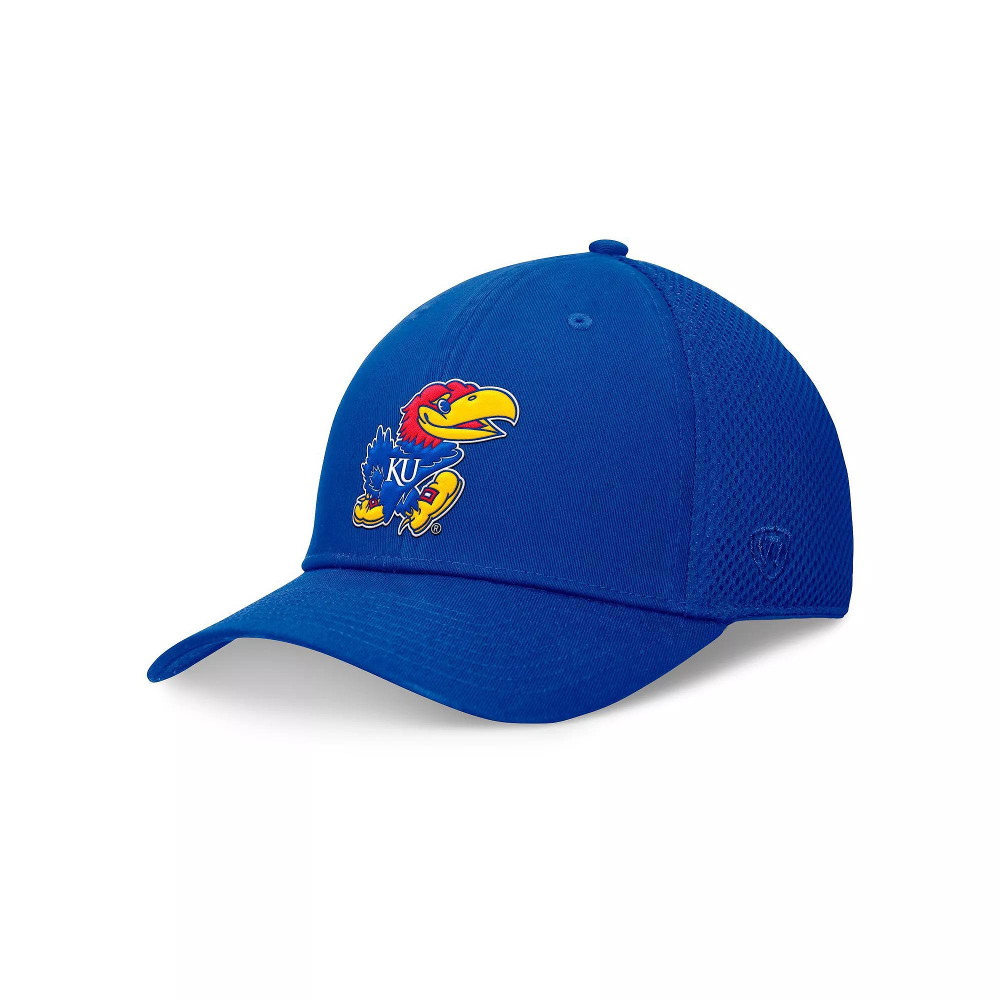 Mens Top of the World Royal Kansas Jayhawks Spacer Flex Hat Product Image