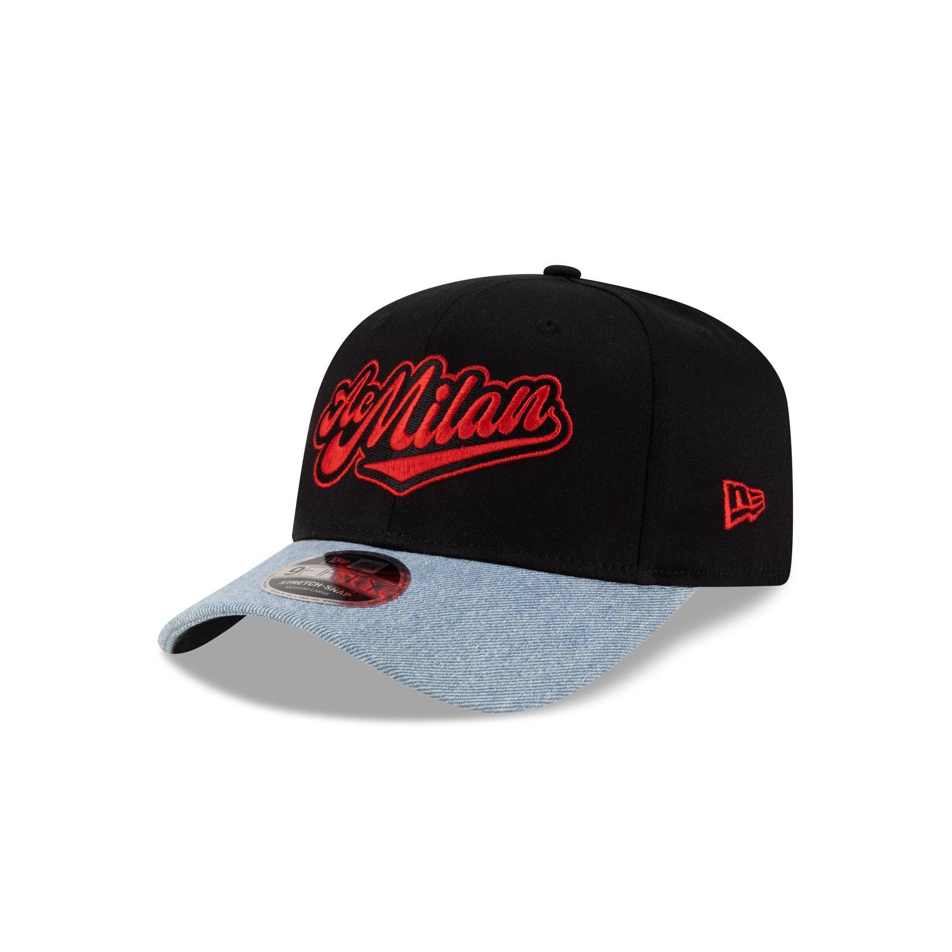 AC Milan Denim Visor 9FIFTY Stretch-Snap Hat Male Product Image