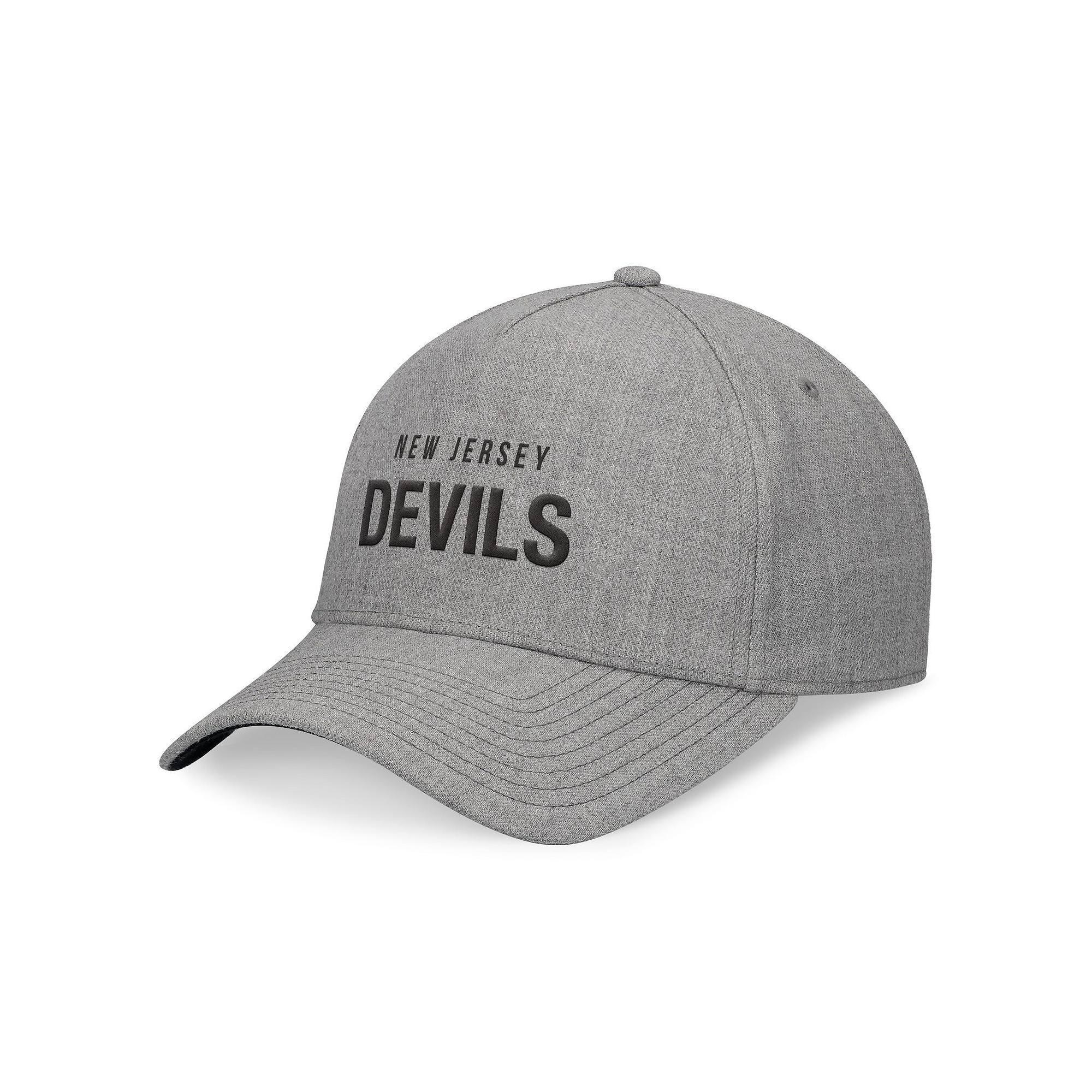 Mens Fanatics Heather Gray Pittsburgh Penguins Elements A-Frame Leather Strapback Hat Product Image