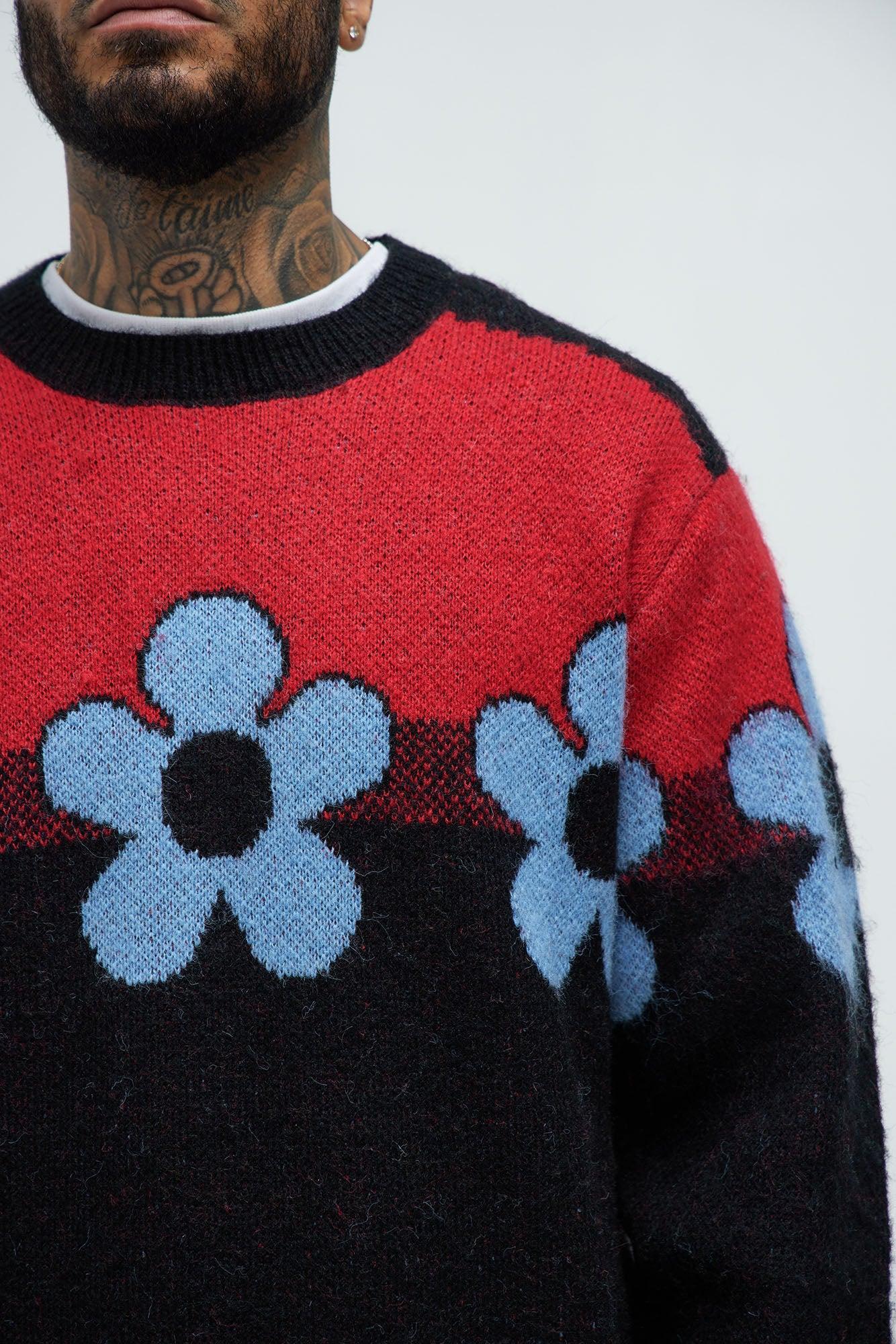 Rather Be Mohair Crewneck Sweater - Multi Color Product Image