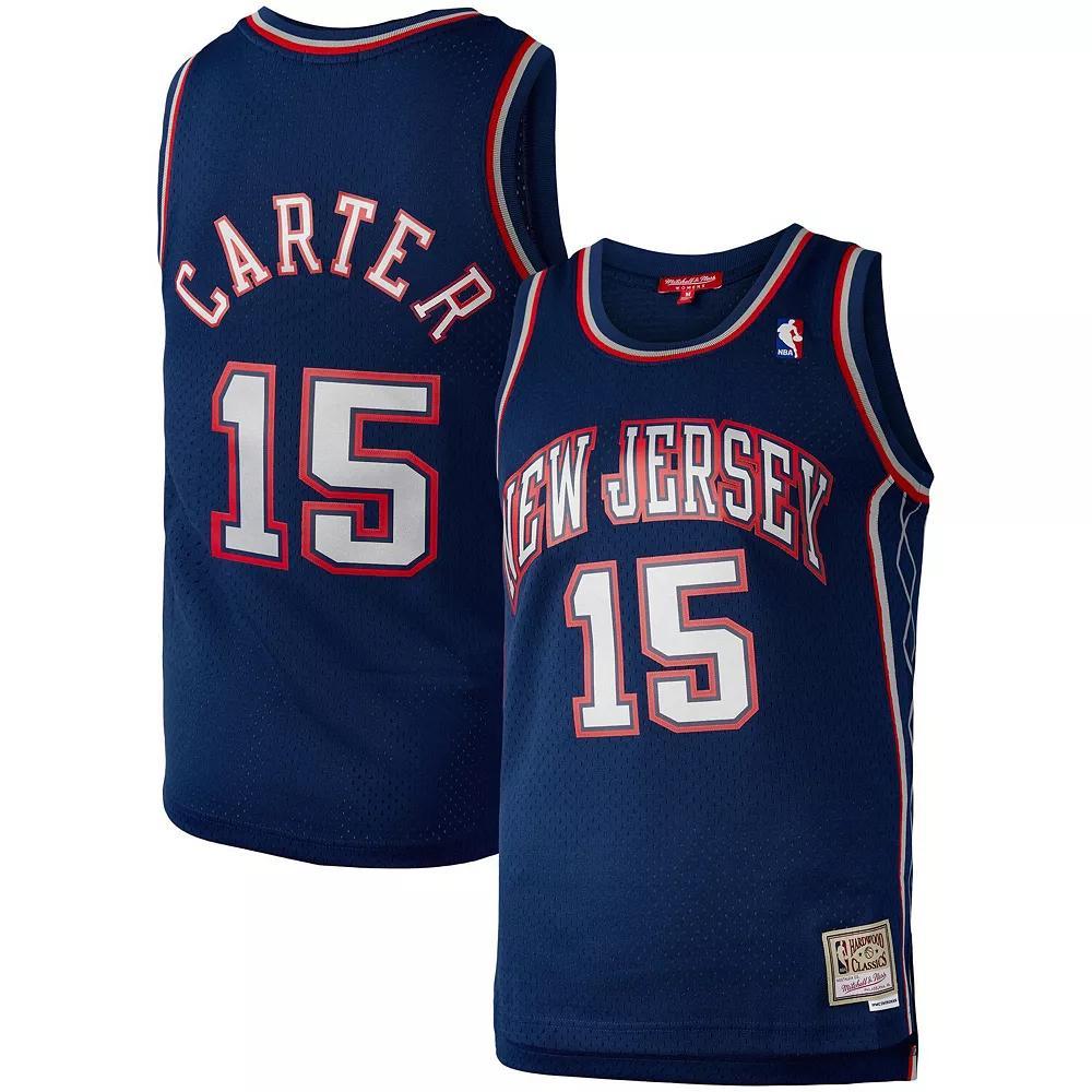 Women's Mitchell & Ness Vince Carter Navy New Jersey Nets Hardwood Classics 2006 Swingman Jersey, Size: Small, Nba Blue Product Image