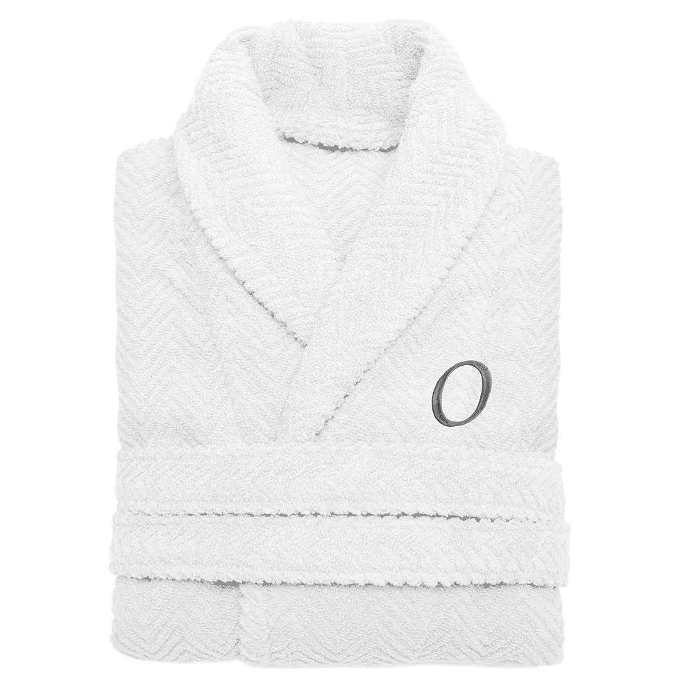 Linum Home Textiles Turkish Cotton Personalized Herringbone Weave Bathrobe, Womens Product Image