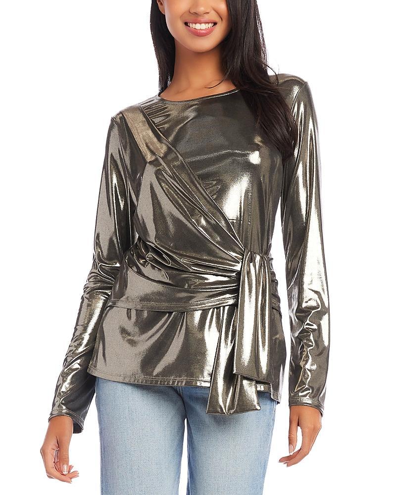 Karen Kane Drape Front Top Women's Clothing Product Image