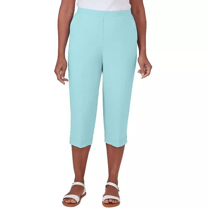 Alfred Dunner Womens Hyannisport Pull-On Capri Pants Product Image