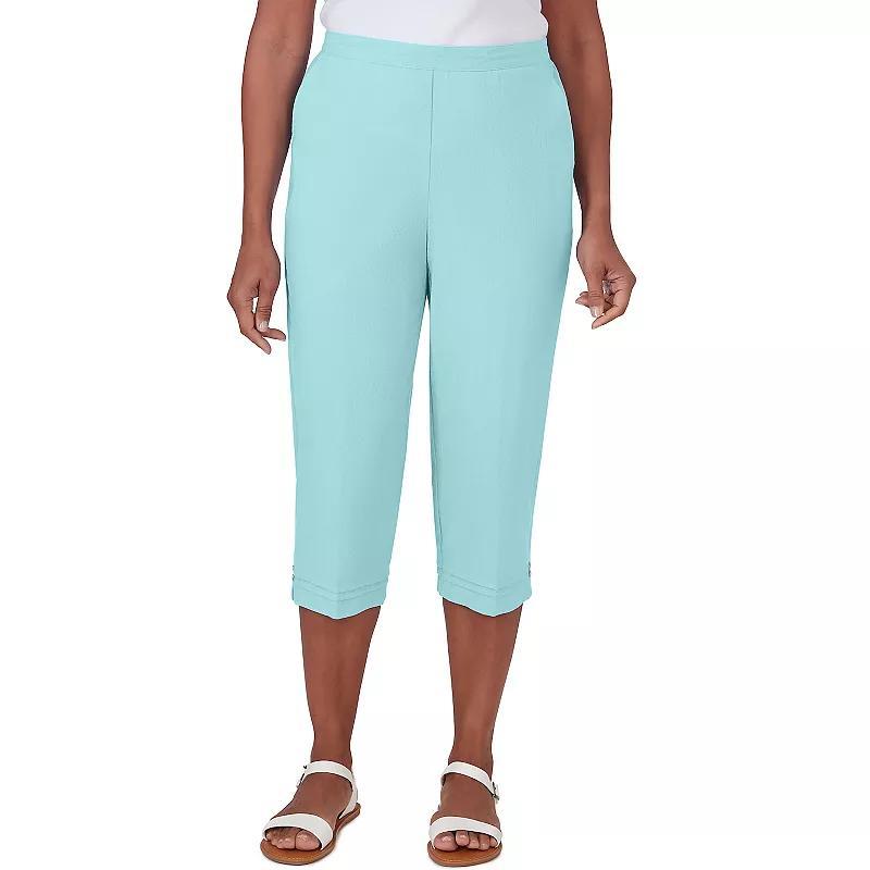 Alfred Dunner Womens Hyannisport Pull-On Capri Pants Product Image