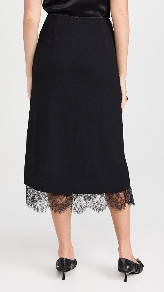 Vince Lace Paneled Straight Skirt | Shopbop Product Image