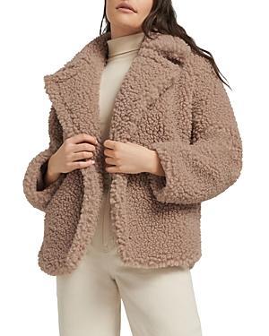 UGG Gertrude Faux Fur Double Breasted Teddy Coat Product Image