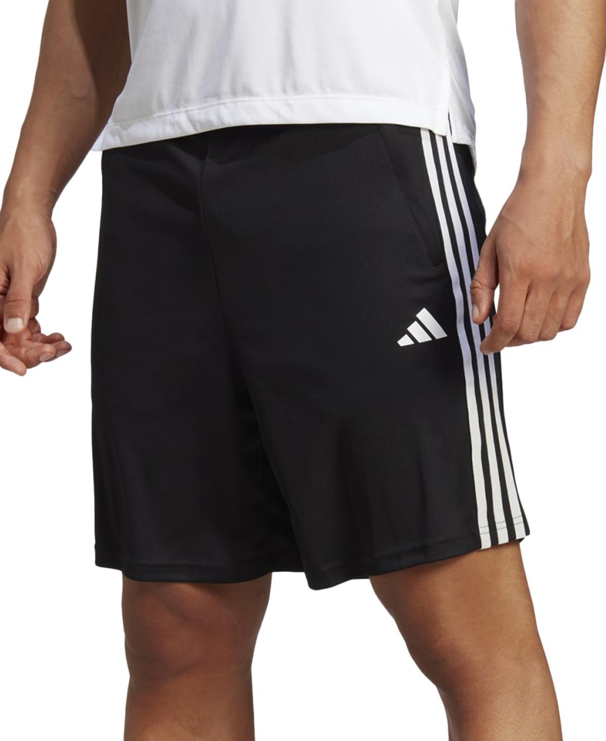 Big & Tall adidas Train Essentials Piqu 3-Stripes Training Shorts, Mens Product Image