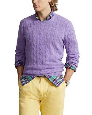 Polo Ralph Lauren Cashmere Cable Knit Crewneck Sweater Product Image