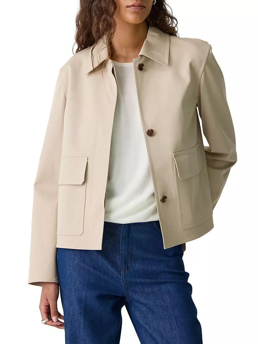 Cotton Boxy Patch Jacket Product Image
