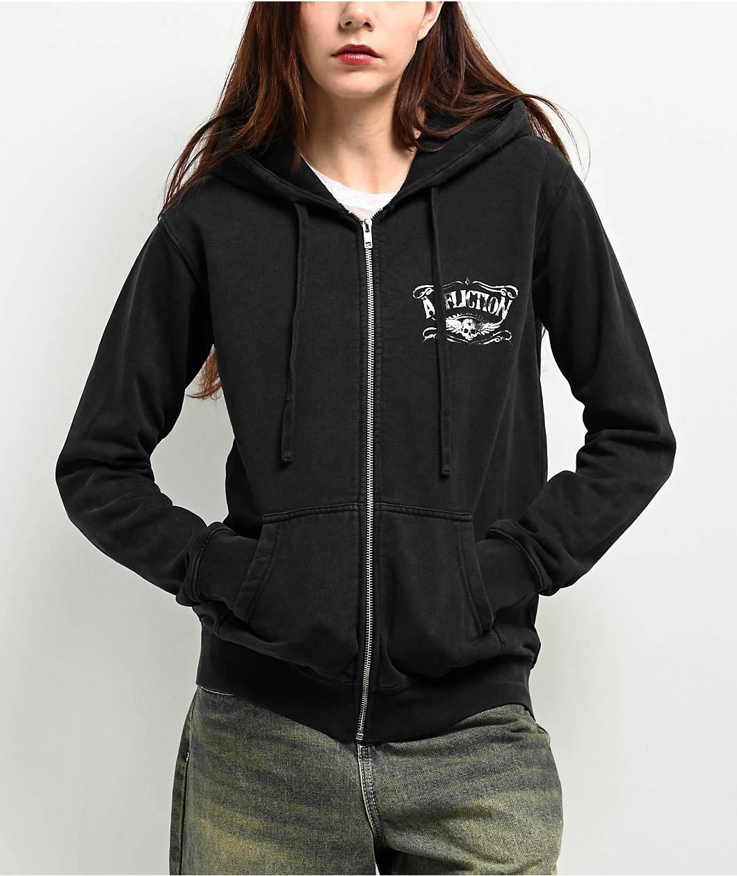 Affliction Lynchburg Black Zip Hoodie Product Image