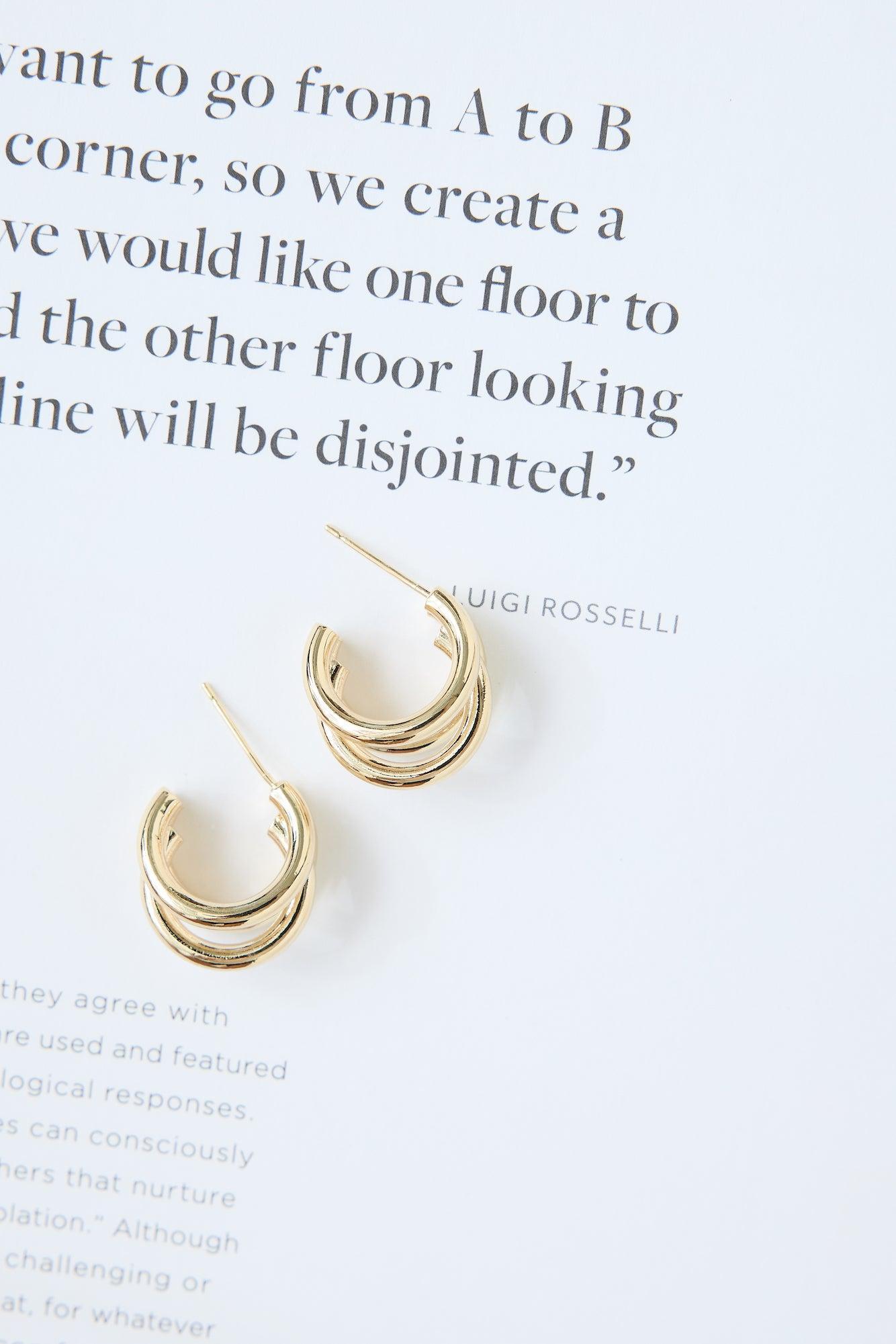 Coraline Earrings Gold Product Image