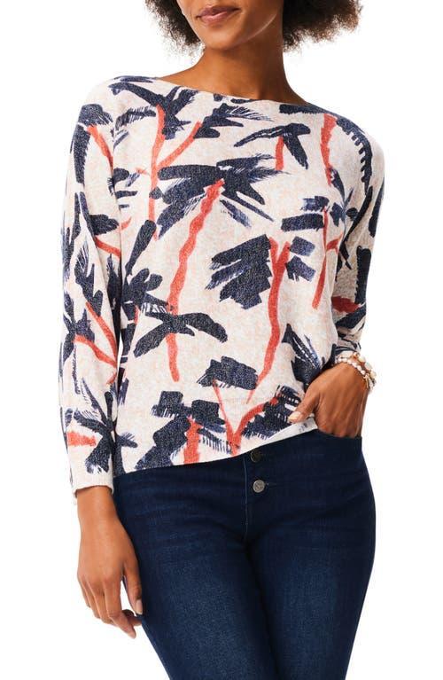 NIC+ZOE Painted Palms Sweater Multi) Women's Sweater Product Image