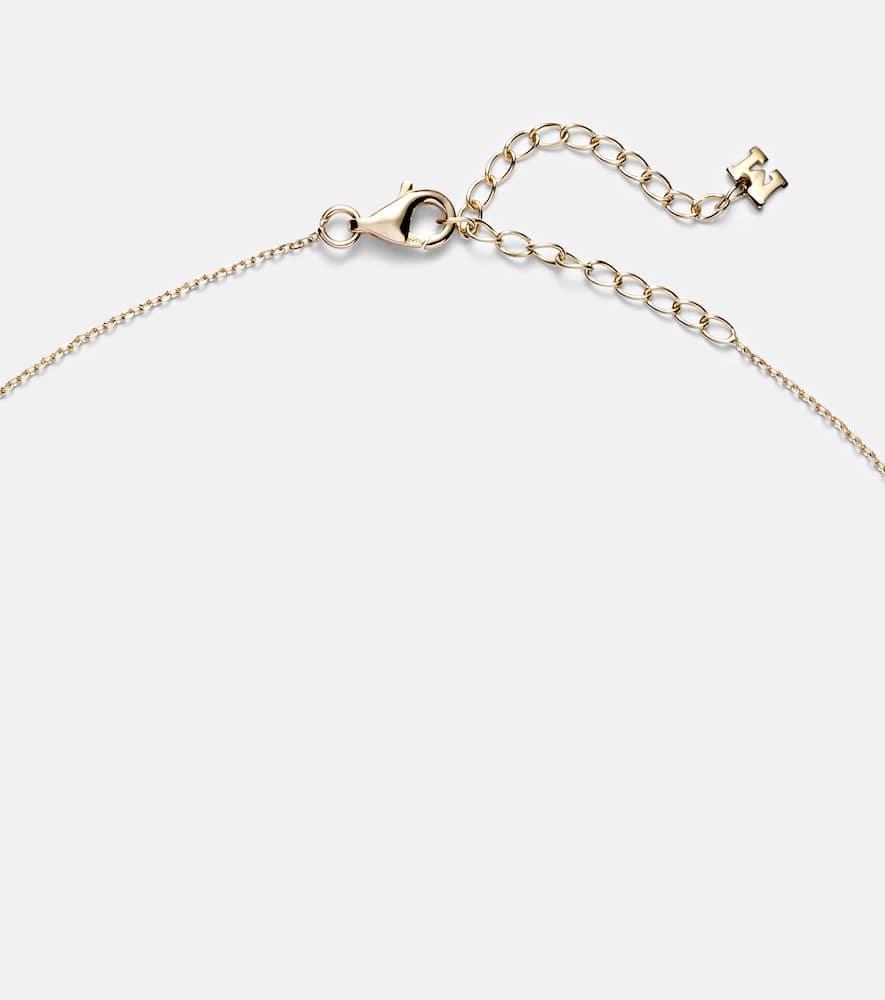 MATEO 14kt Gold Necklace With Topaz And Diamonds Product Image