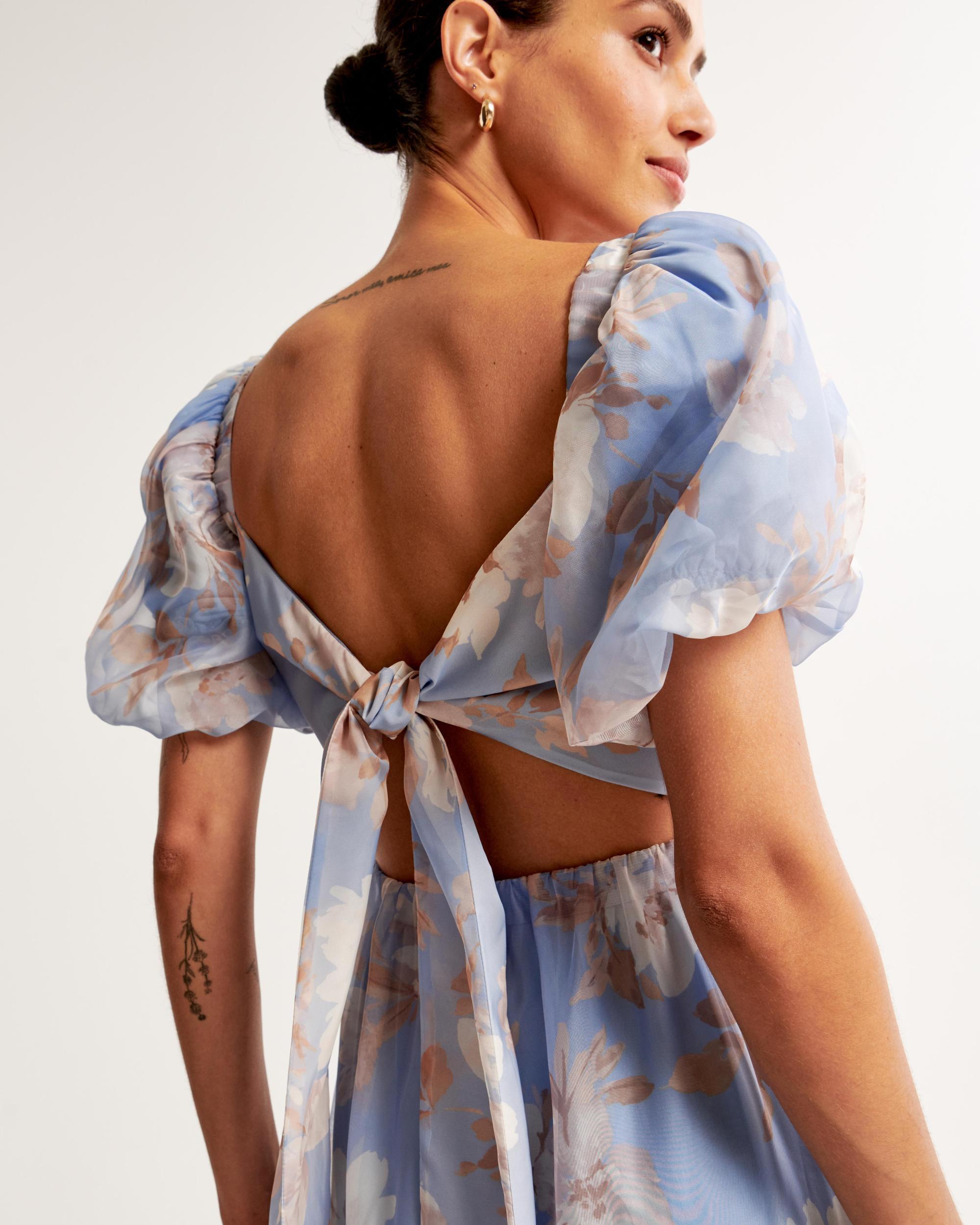 The A&F Emerson Drama Bow-Back Maxi Dress Product Image