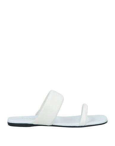 DRIES VAN NOTEN Woman Sandals White Size 8 Leather Product Image