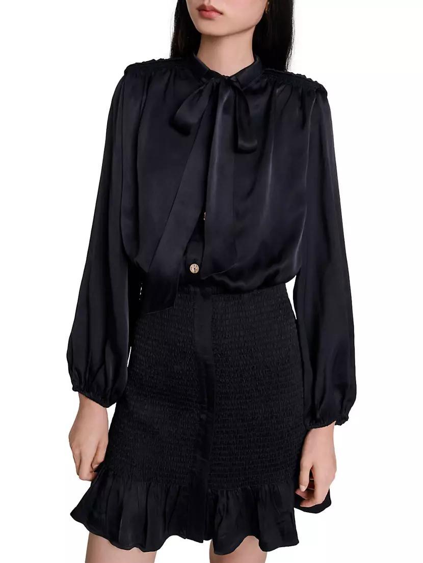 Womens Short Smocked Dress Product Image