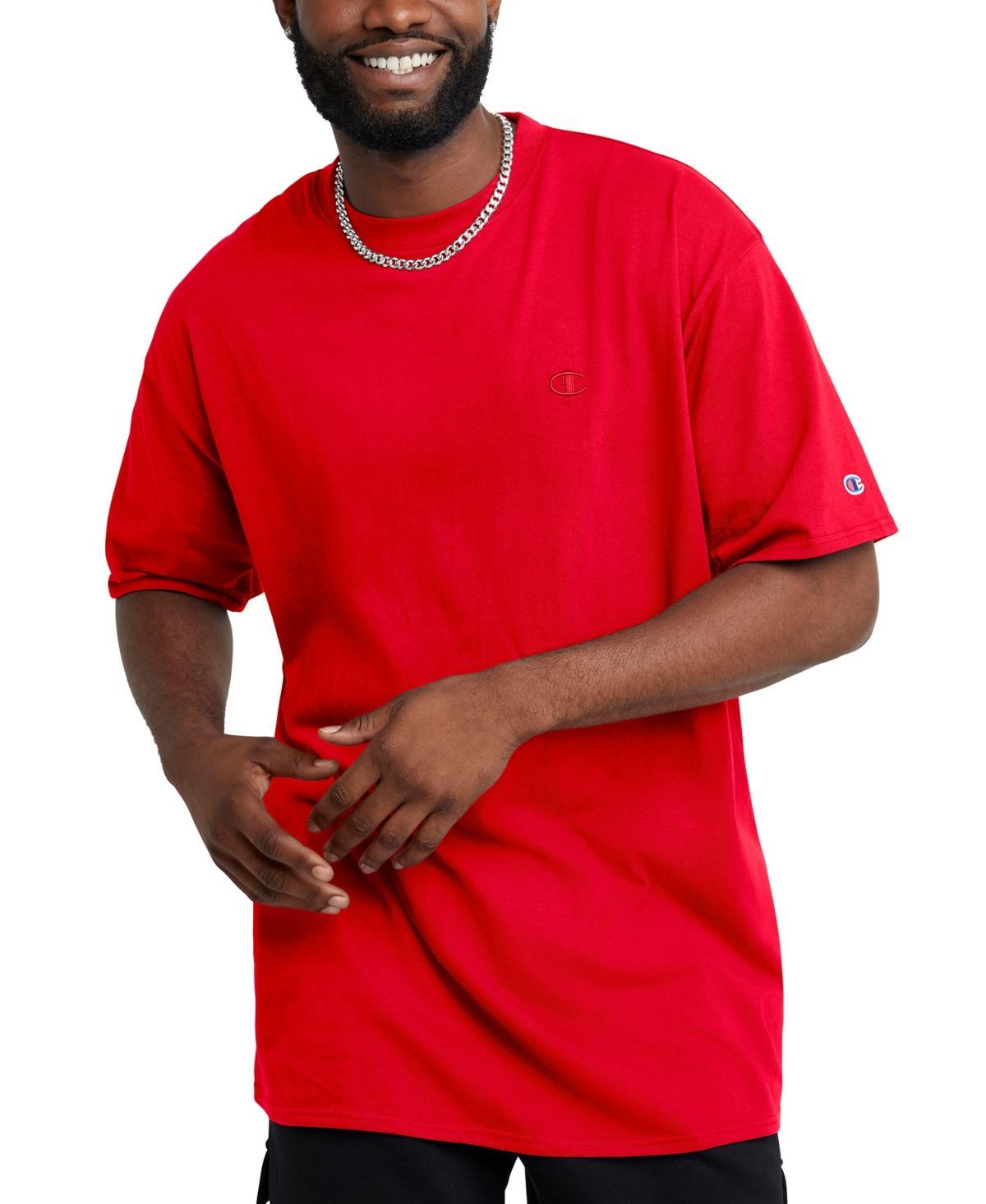 Mens Champion Classic T-Shirt, C Logo (Big & Tall) White 2XT Product Image