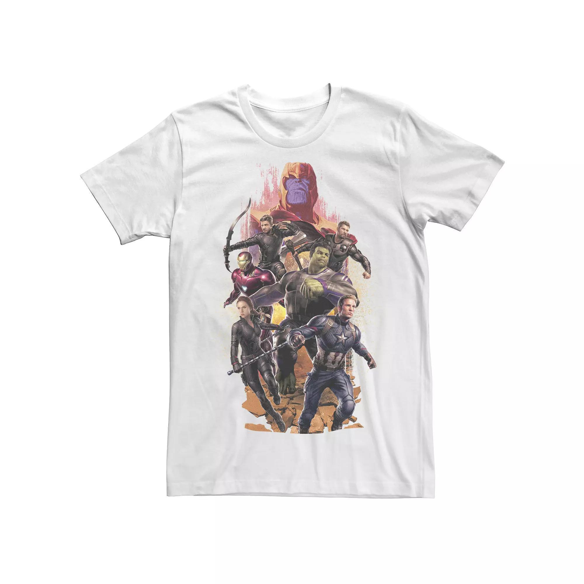 Mens Marvel Avengers Endgame Final Battle Collage Tee Product Image