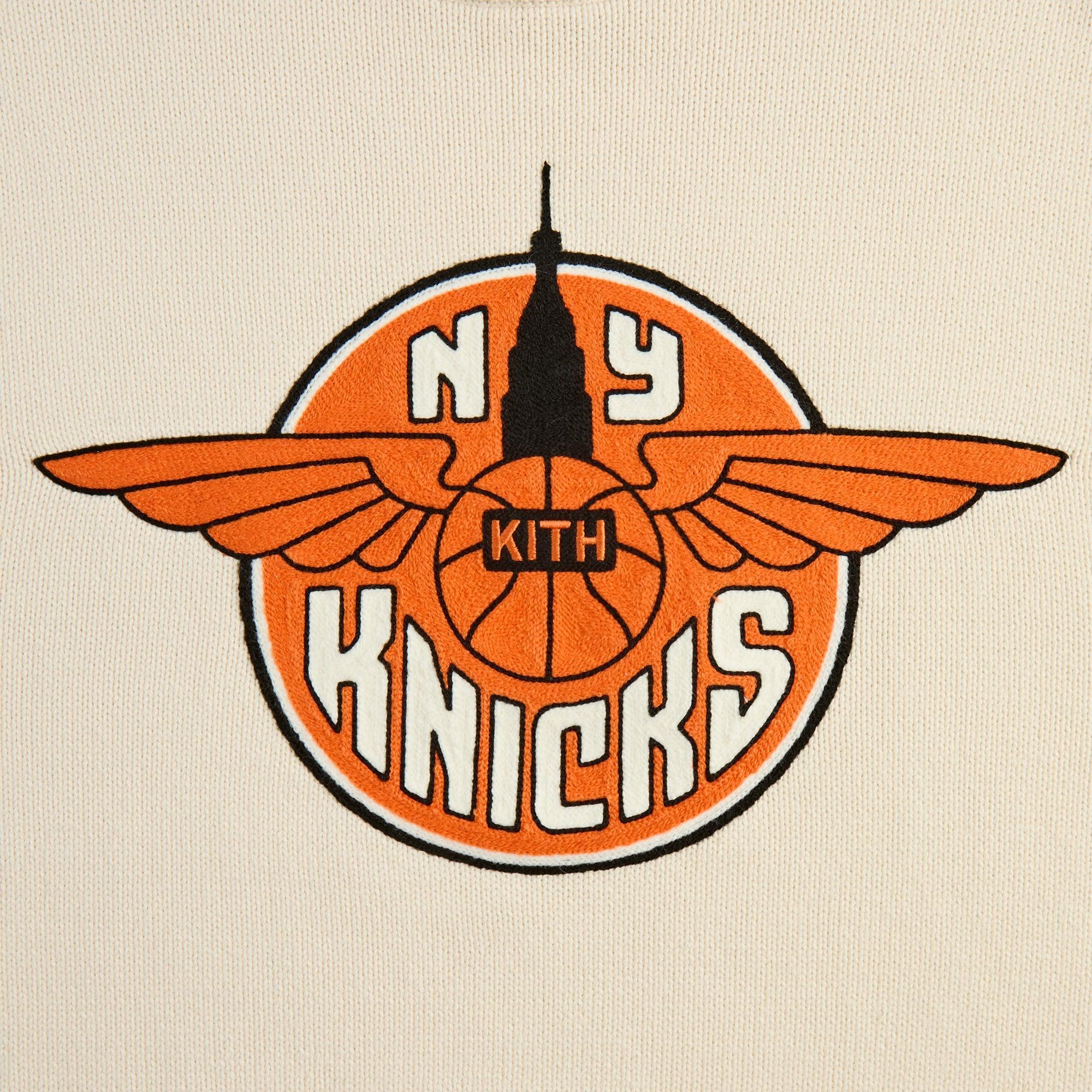 Kith for the New York Knicks Wings Lewis Sweater - Sandrift Male Product Image