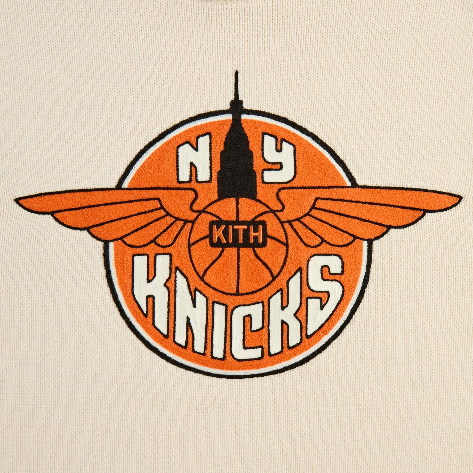 Kith for the New York Knicks Wings Lewis Sweater - Sandrift Male Product Image