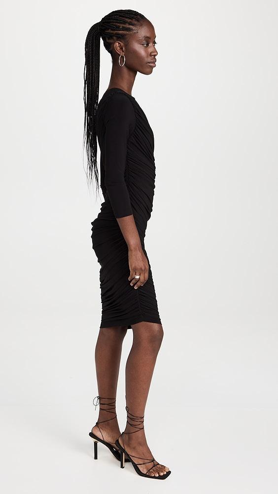 Norma Kamali Long Sleeve Diana Mini Dress | Shopbop Product Image