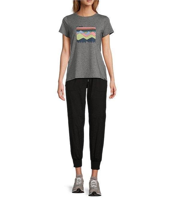 L.L.Bean Vista Camp Mid-Rise Tapered-Leg Pocketed Adjustable Drawcord Pull-On Cropped Joggers Product Image
