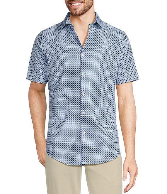 Murano Slim Fit Performance Stretch Short Sleeve Woven Shirt Product Image