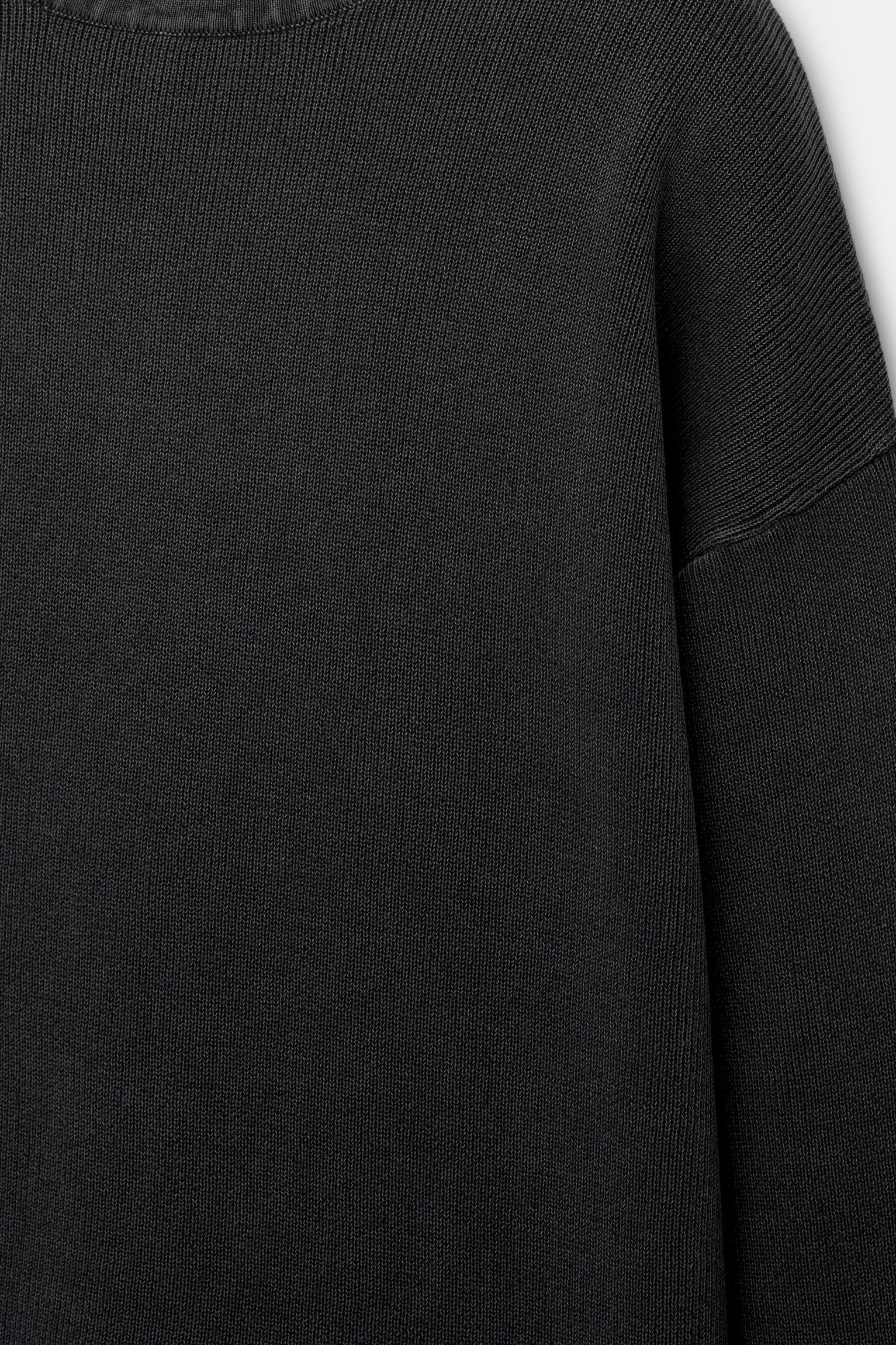 Faded raw edge sweater Product Image