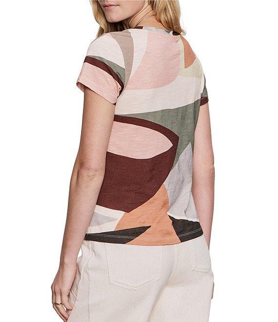 Sanctuary The Perfect Tee Aura Crew Neck Short Sleeve Top Product Image
