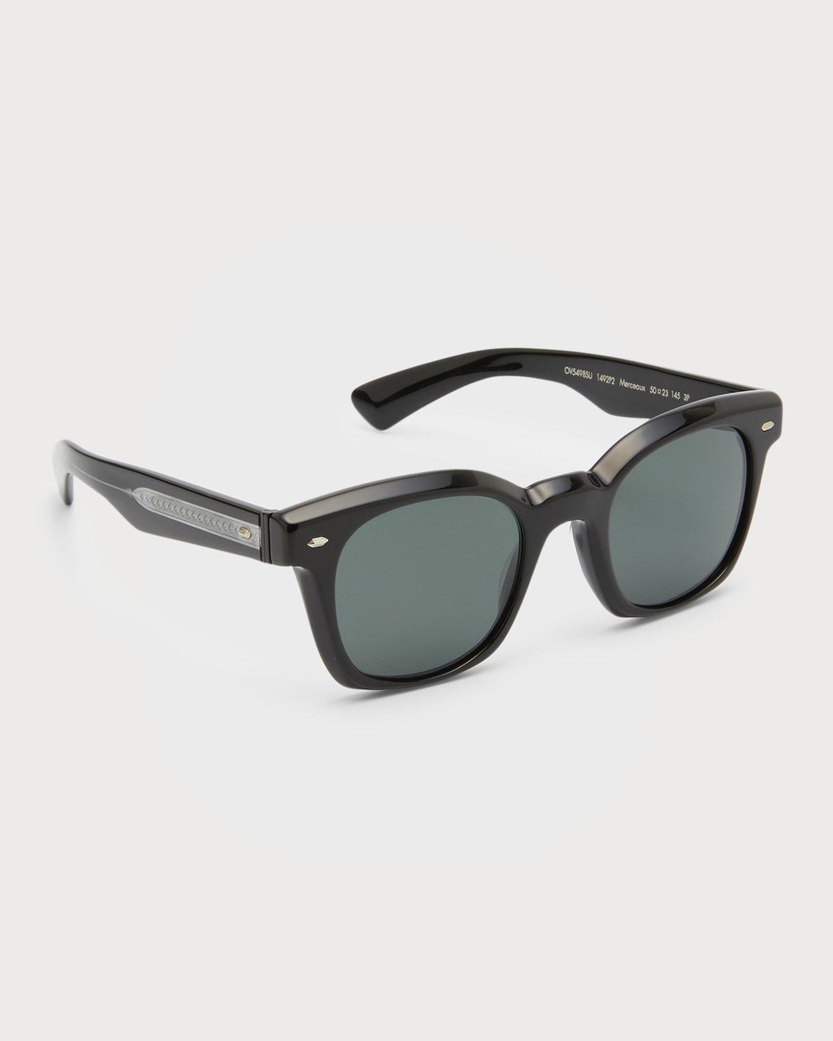 Mens 50MM Merceaux Rectangular Sunglasses Product Image