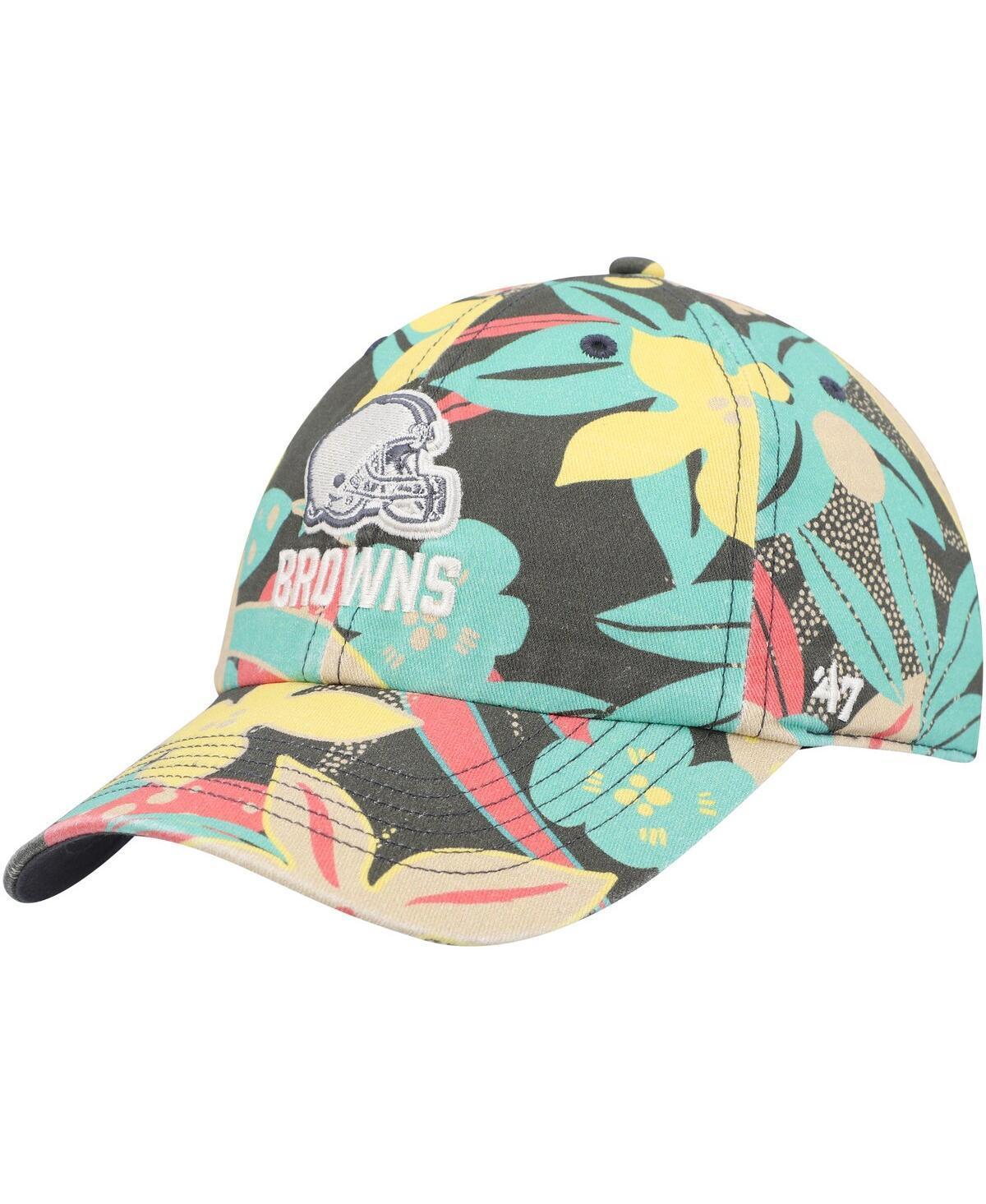 Women's '47 Cleveland Browns Plumeria Clean Up Adjustable Hat, Charco Product Image
