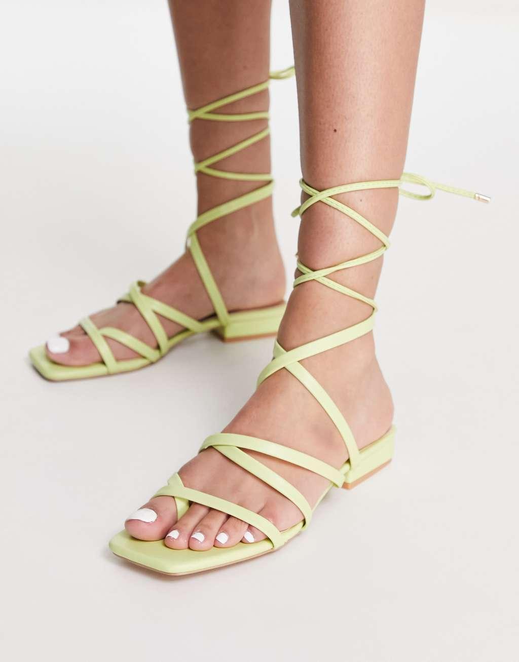 Bebo vinny strappy tie leg flat sandals Product Image