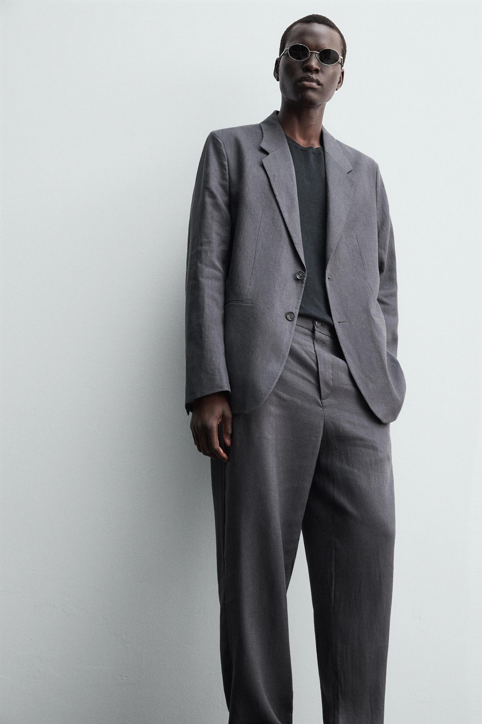 100% LINEN SUIT PANTS Product Image