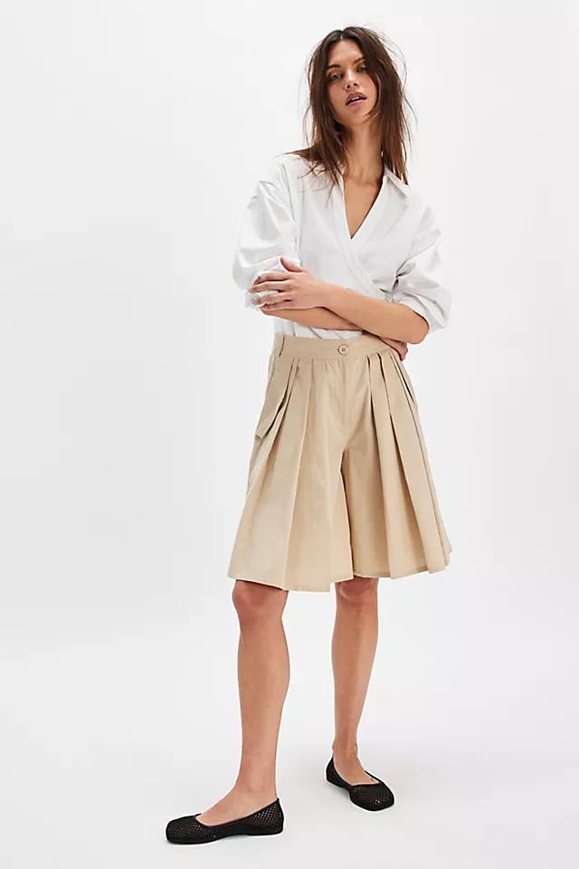 City Everly Linen Trouser Shorts Product Image