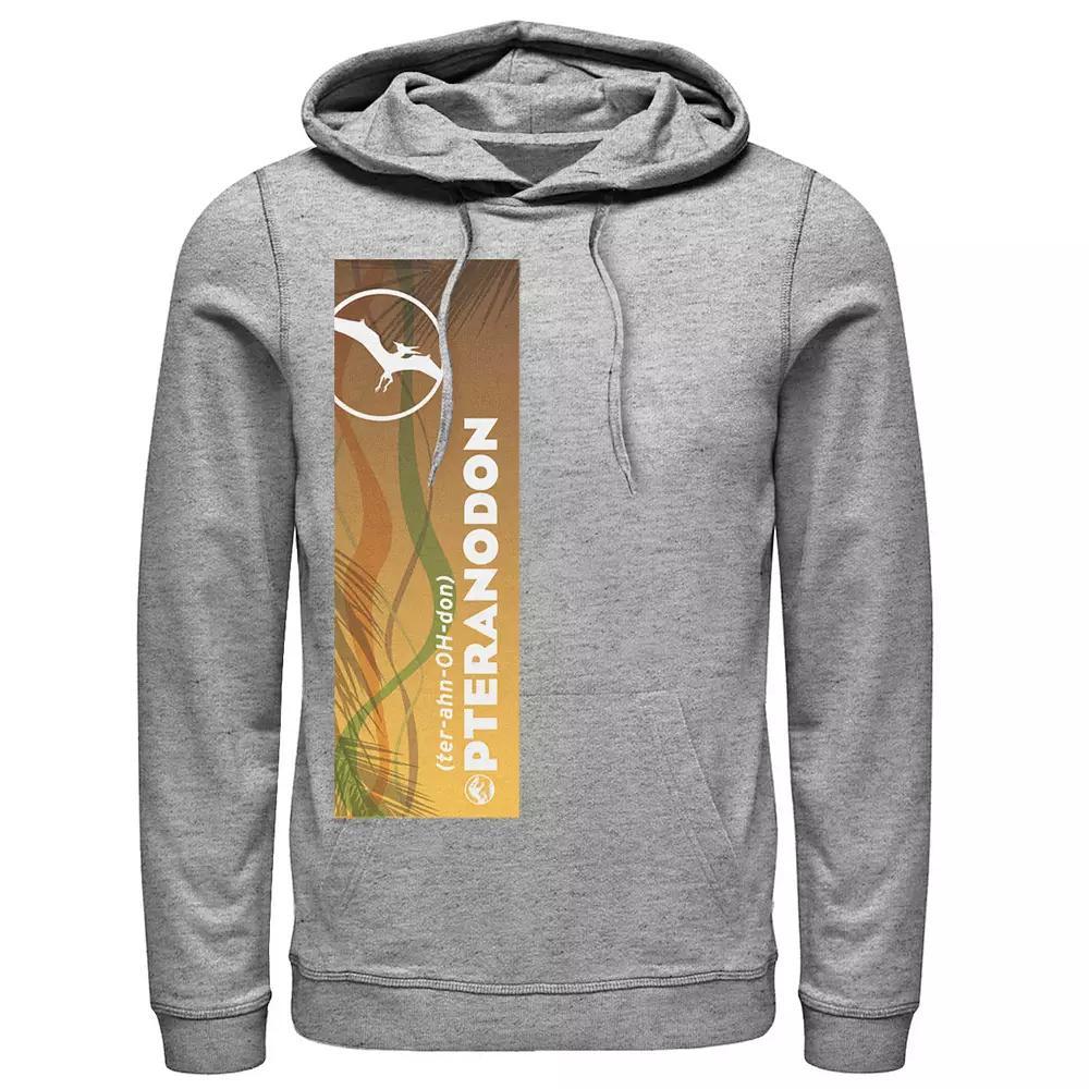 Men's Jurassic World Pteranodon Right Panel Hoodie, Size: XL, Black Product Image
