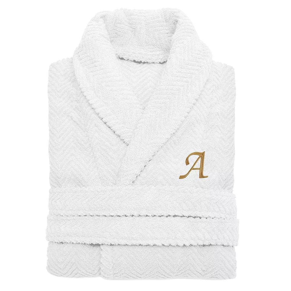 Linum Home Textiles Turkish Cotton Personalized Herringbone Weave Bathrobe, Womens Product Image
