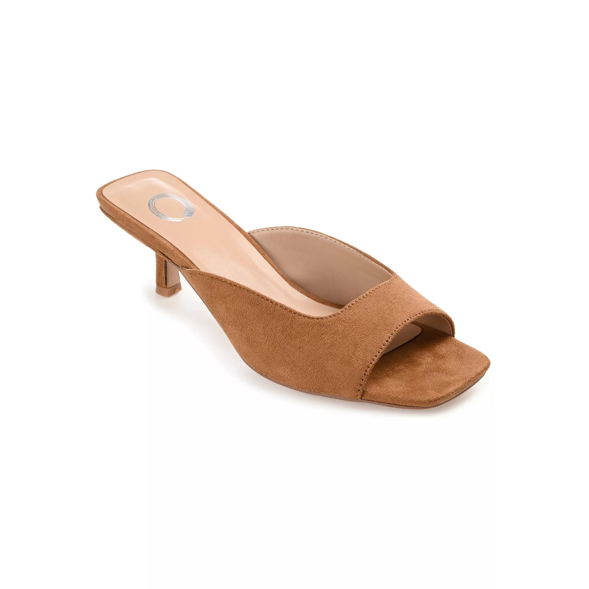 Journee Larna Womens Kitten Sandals Green Product Image