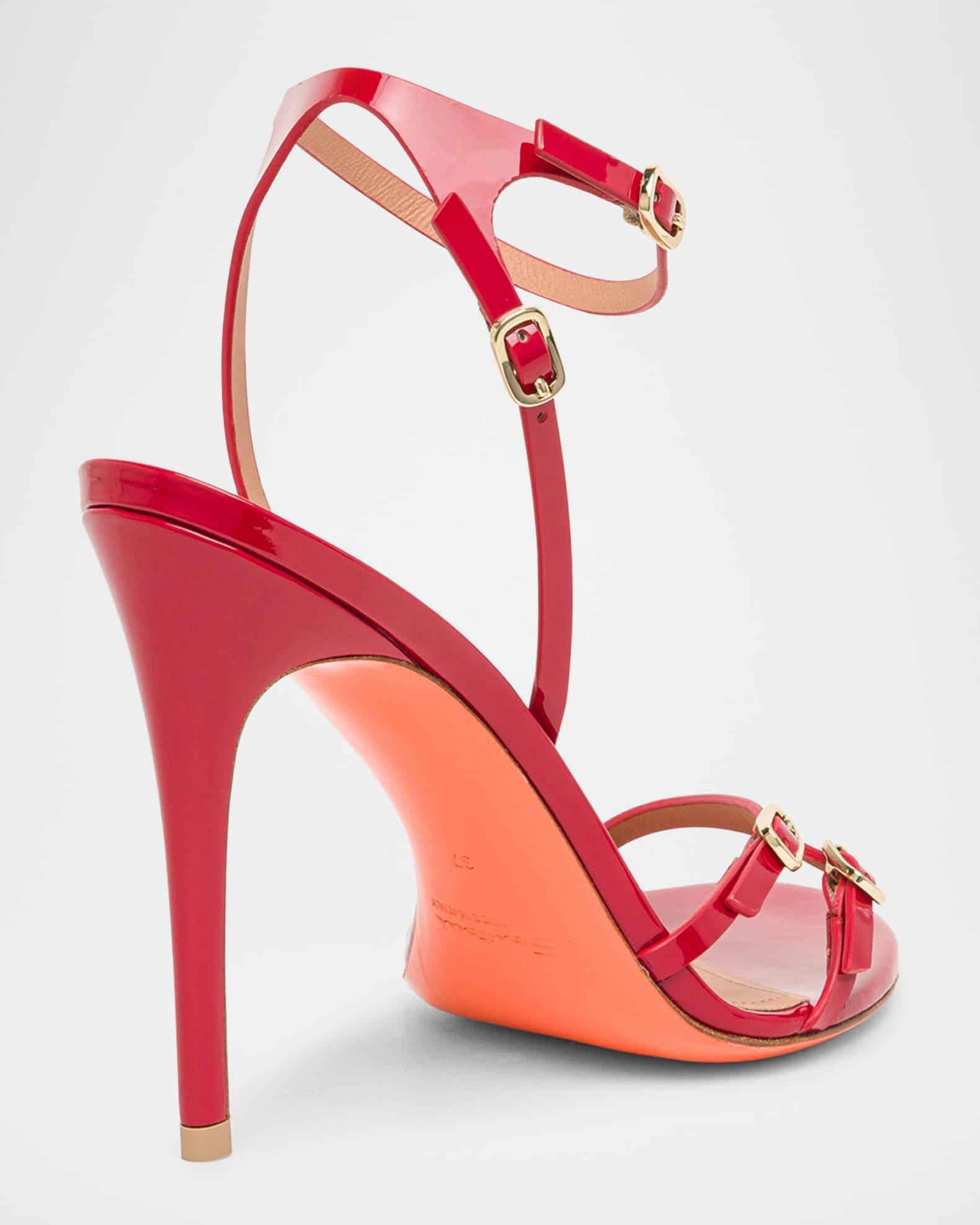 Virna Patent Buckles Strappy Sandals Product Image