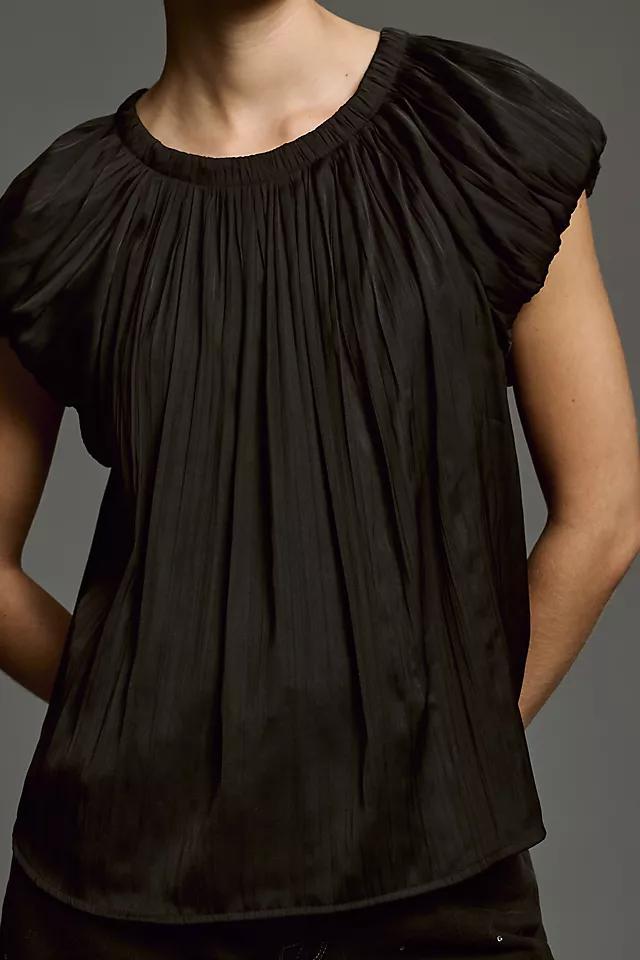 By Anthropologie Short-Sleeve Bubble Blouse Product Image