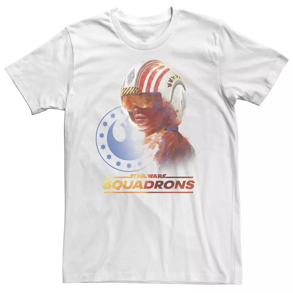 Big & Tall Star Wars: Squadrons Rebel Pilot Logo Tee, Men's, Size: XLT, White Product Image