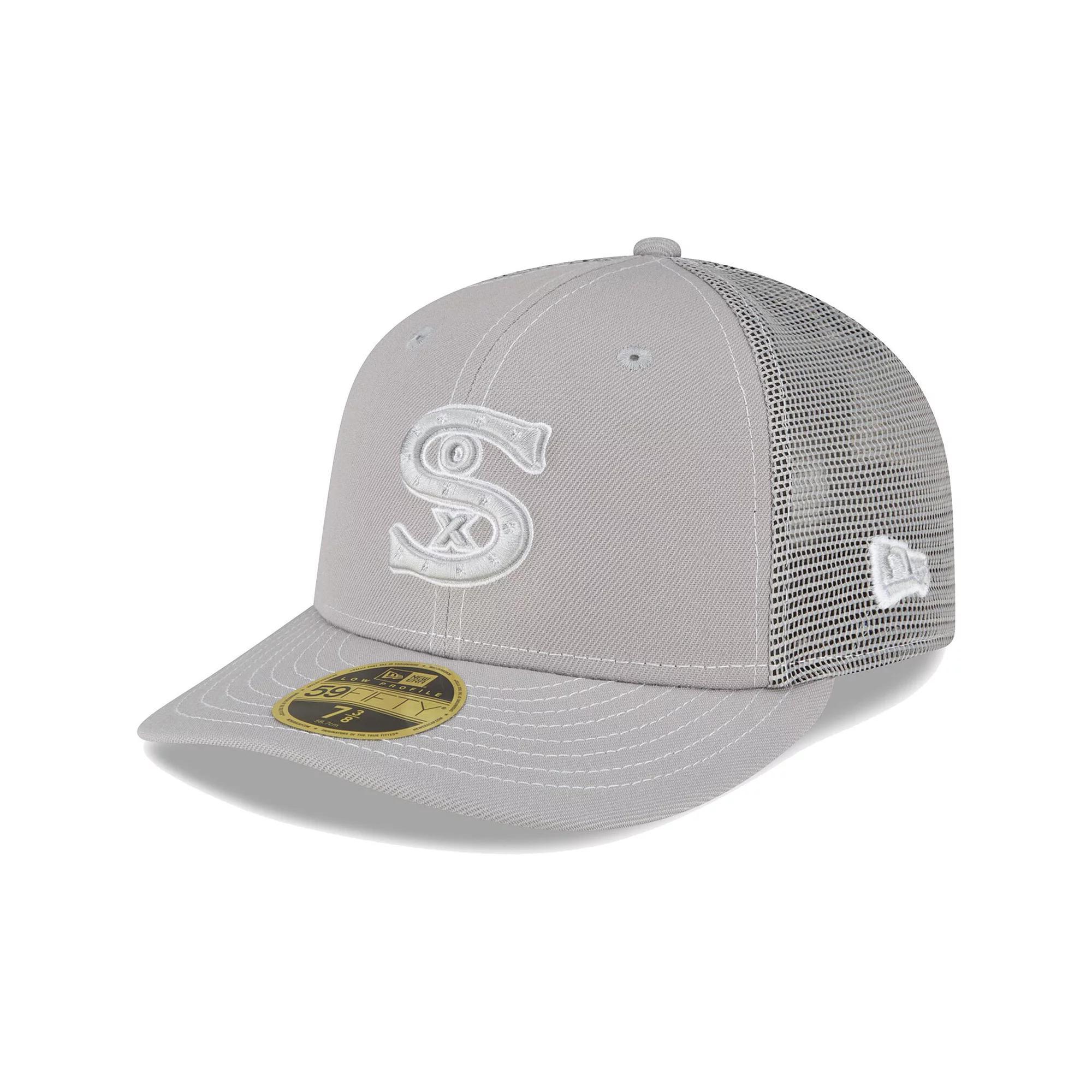 Men's New Era  Gray Chicago White Sox 2023 On-Field Batting Practice Low Profile 59FIFTY Fitted Hat, Size: 7 3/8, Grey Product Image