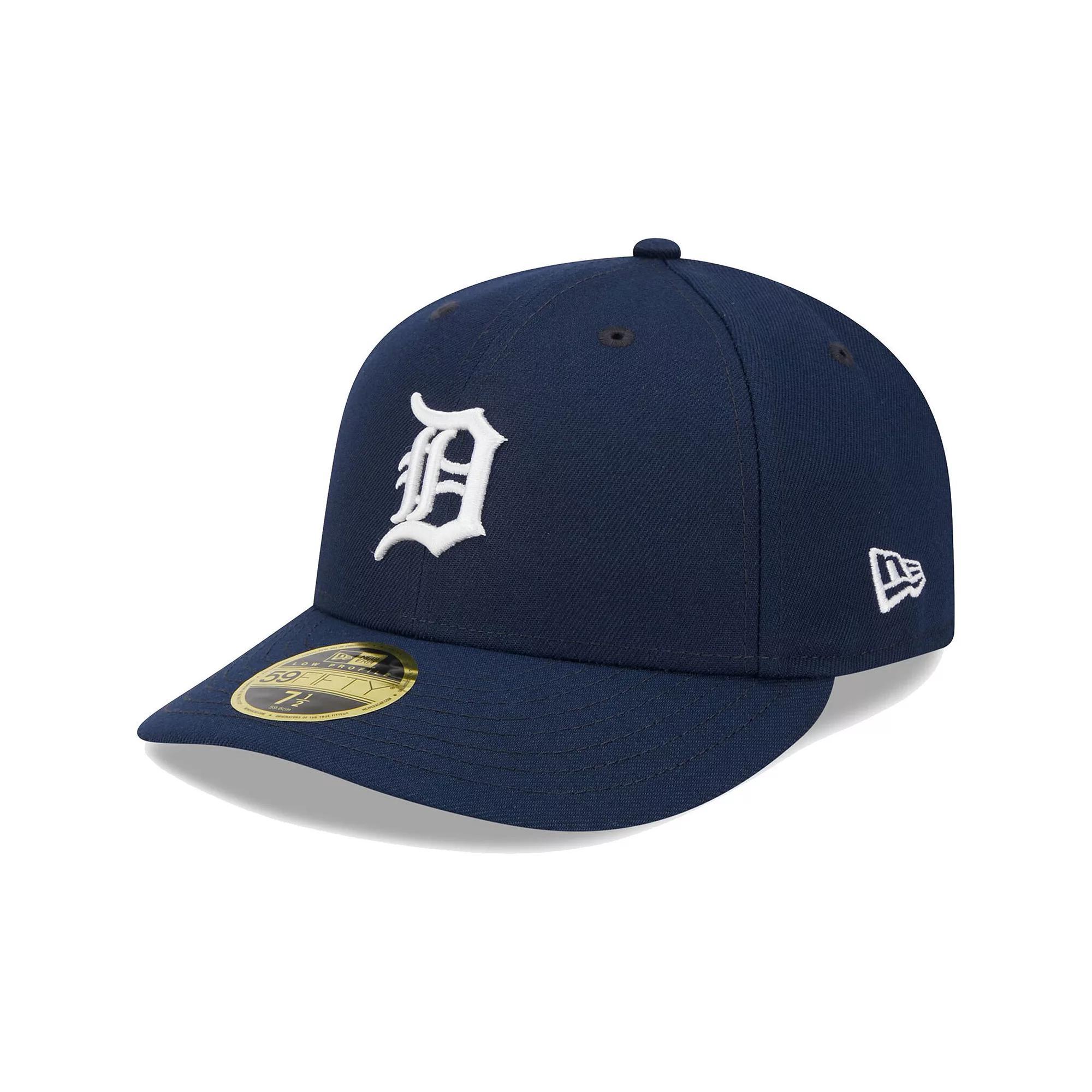 Men's New Era Navy Detroit Tigers Oceanside Low Profile 59FIFTY Fitted Hat, Size: 7 1/8, Blue Product Image