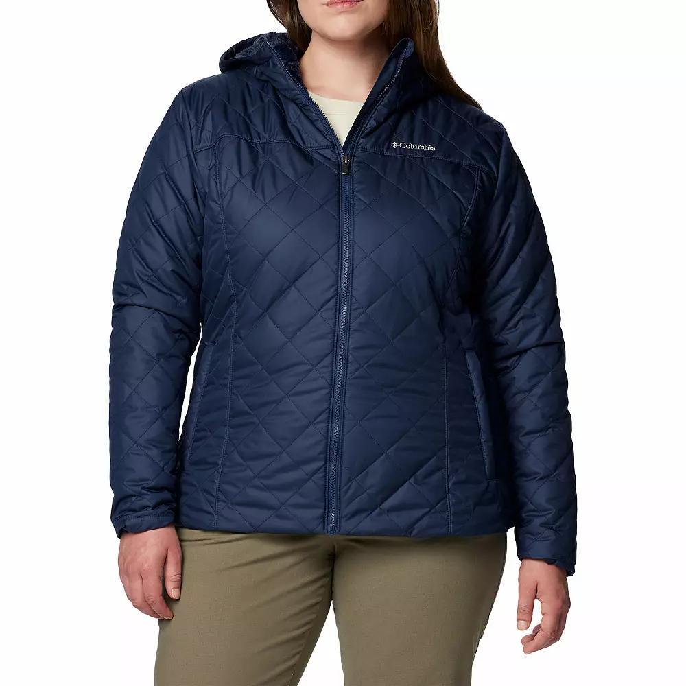 Plus Size Columbia Copper Crest II Hooded Jacket, Women's, Size: 1XL, Stone Green Product Image