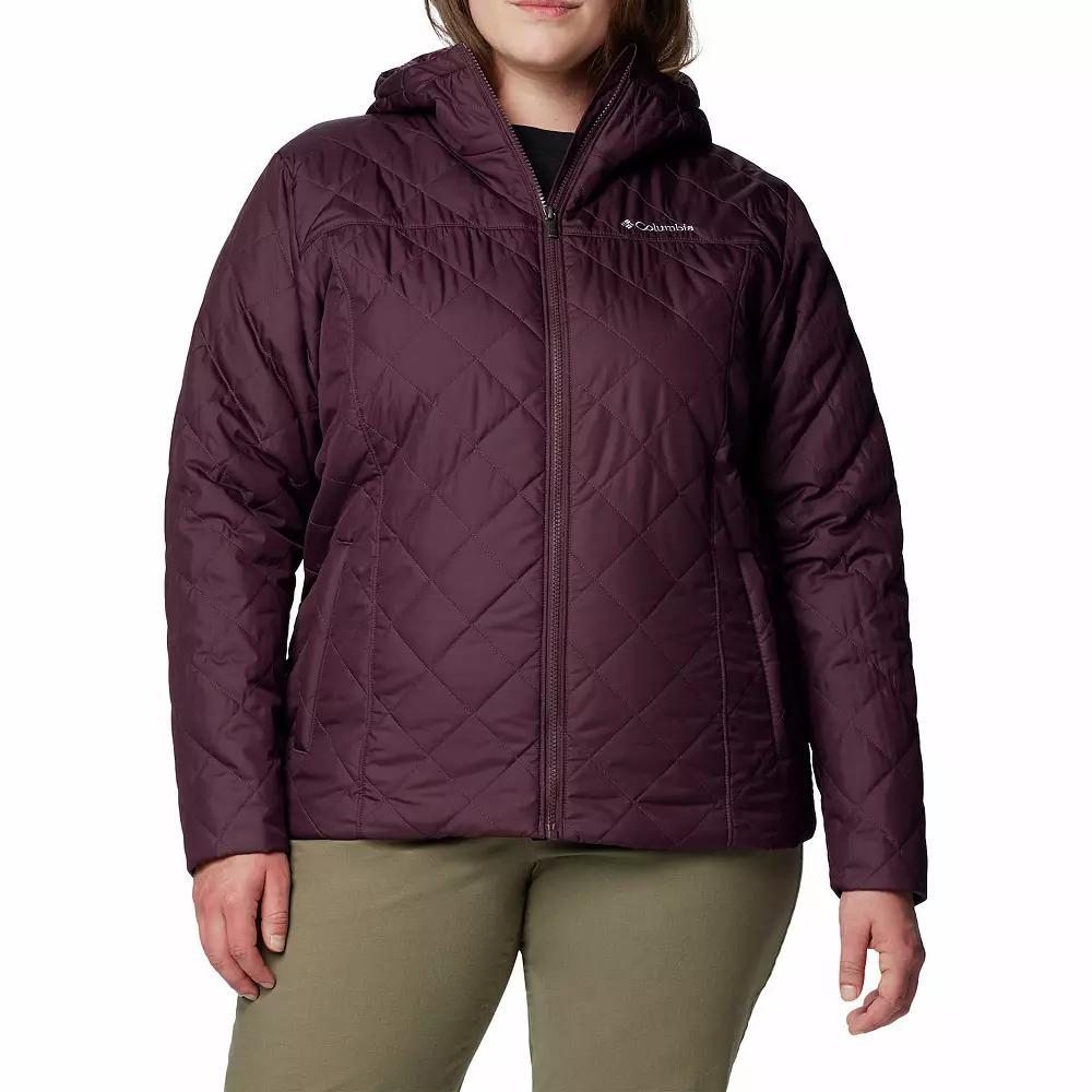 Plus Size Columbia Copper Crest II Hooded Jacket, Women's, Size: 1XL, Stone Green Product Image
