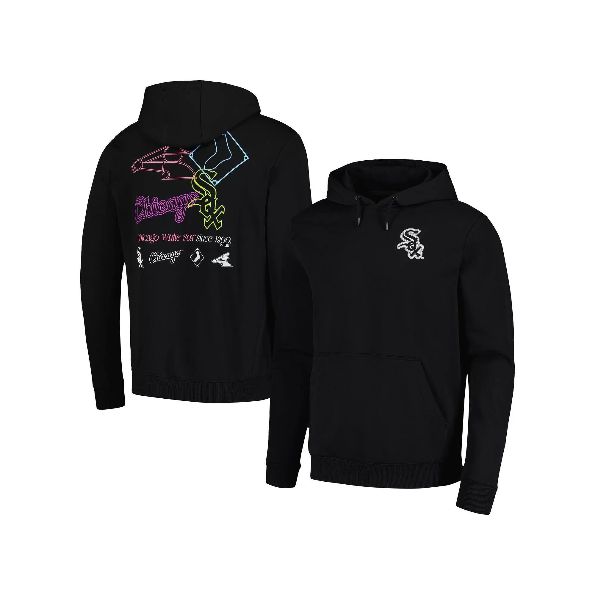Men's Levelwear Black Chicago White Sox Podium Vintage Pullover Hoodie, Size: 2XL Product Image