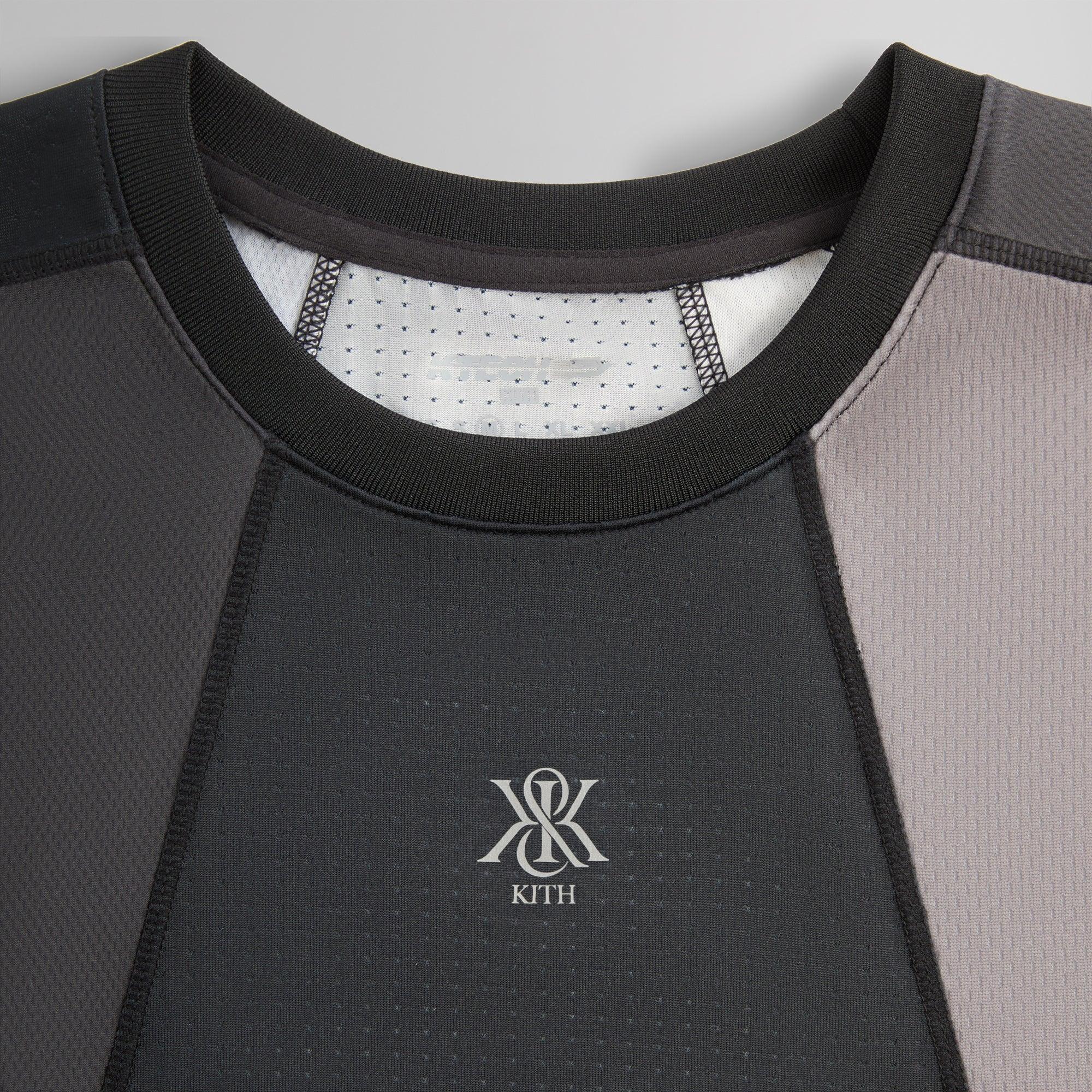 Kith Long Sleeve Panelled Otto Tee - Black Male Product Image