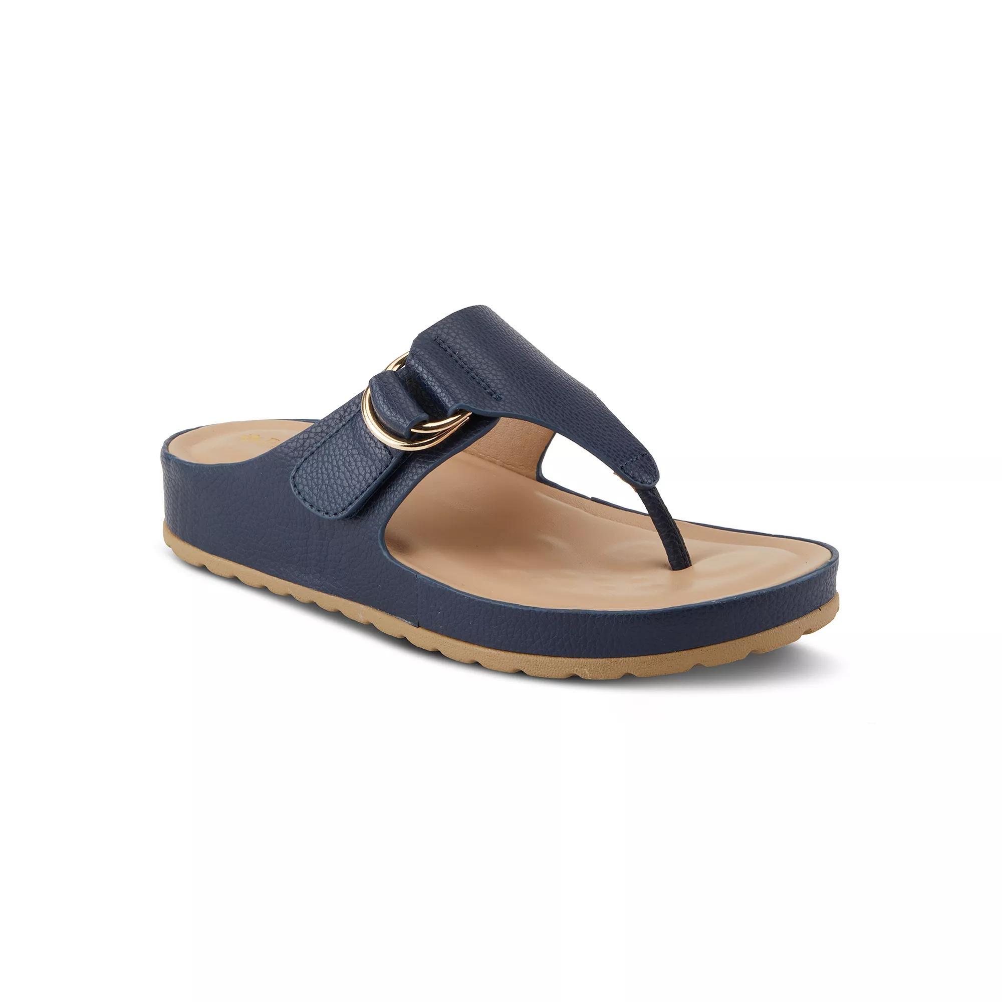 Patrizia Rozeta Women's Thong Sandals, Size: 38, Blue Product Image