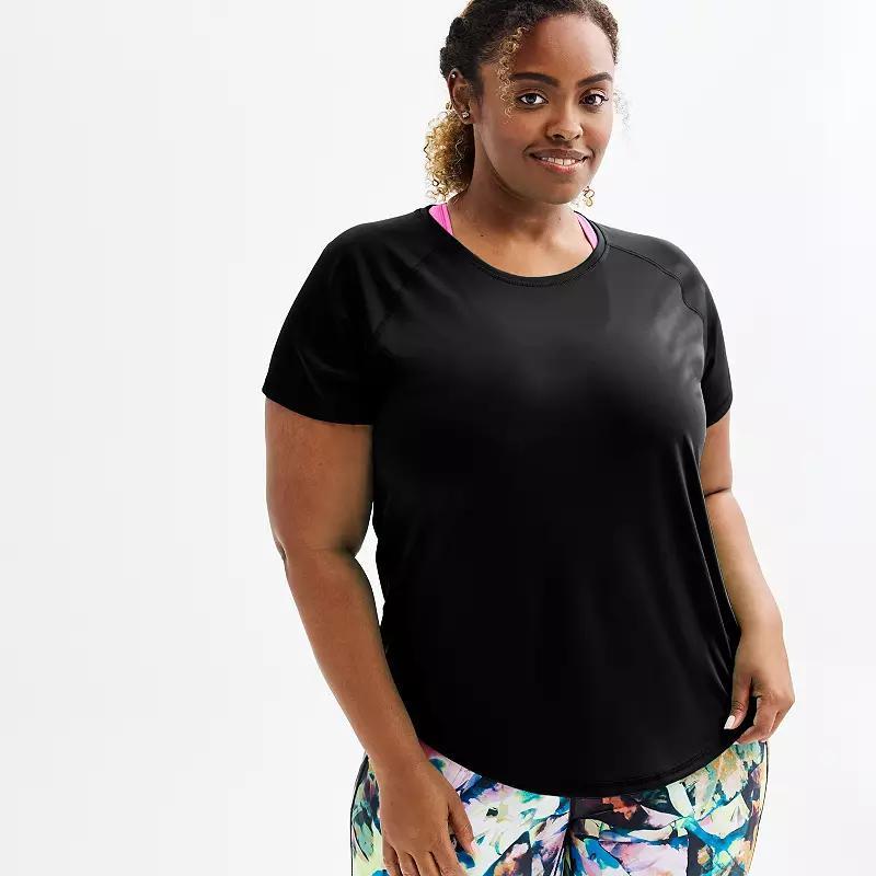 Plus Size Tek Gear® Dry Tek Short Sleeve Tee, Women's, Size: 4XL, Blue Crayon Product Image